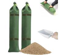 Estresen 2 Sacchi di Sabbia 90 cm x 20 cm con 1 Pala, Sacchi di Tela Ispessita Protezione dalle inondazioni Barriera di allagamento Riutilizzabile Sacchi di Sabbia con Manici