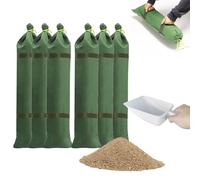 Estresen 6 Sacchi di Sabbia 60 cm x 20 cm con 1 Pala, Sacchi di Tela Ispessita Protezione dalle inondazioni Barriera di allagamento Riutilizzabile Sacchi di Sabbia con Manici