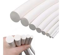 Estresen Striscia sigillante in schiuma di silicone, rotonda, diametro 7 mm x 2 m di lunghezza, striscia bianca in spugna solida morbida e durevole per guarnizioni fai da te, cuscinetti, tubi in