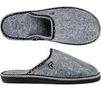 ESTRO Ciabatte Feltro Uomo Pantofole - Pantofole Uomo Invernali Chiuse Ciabatte Casa Feltro F14 (Grigio, 43 EU)