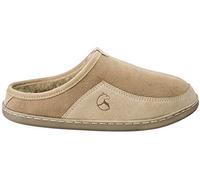 ESTRO Pantofole Uomo Invernali Pantofole Inverno Ciabatte Casa Pantofola Ciabatta Vera Pelle SNUG (40 EU, Cappuccino 2)