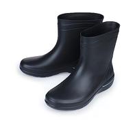ESTRO Stivali Pioggia Donna Gomma - Stivaletti Pioggia Donna Gomma Galosce Stivali Giardino CR01 (39 EU, Nero)