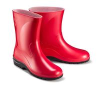 ESTRO Stivali Pioggia Donna Gomma - Stivaletti Pioggia Donna Gomma Galosce Stivali Giardino K007 (37 EU, Rosso)
