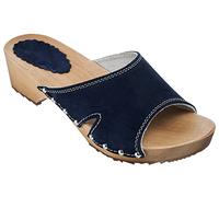 ESTRO Zoccoli Donna in Legno Estivi - Sabot in Pelle CDL01