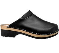 ESTRO Zoccoli in Legno Donna in Pelle Ciabatte Sanitarie Donna CDL02