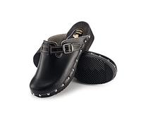 ESTRO Zoccoli in Legno Donna in Pelle Ciabatte Sanitarie Donna CDL05