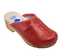ESTRO Zoccoli Legno Donna Estivi - Zoccoli Donna Legno Sabot Donna Pelle Zoccoli Donna Estive di Legno CDL01 (39, CDL01 Cremisi)