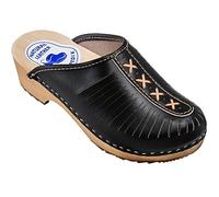 ESTRO Zoccoli Legno Donna Estivi - Zoccoli Donna Legno Sabot Donna Pelle Zoccoli Donna Estive di Legno CDL01 (37, CDL01 Onice)