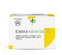 Estromineral Fit, Integratore Menopausa e Ossa, 40 Compresse con Isoflavoni di S