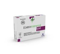 Estromineral Lipid, 20 Compresse, Integratore per Menopausa e Controllo del Colesterolo e Trigliceridi, con Soia, Fermenti Lattici, Berberis, Acido Folico, Calcio, D3. Senza Glutine e Lattosio.