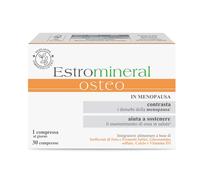 Estromineral Osteo, Integratore per Menopausa con Glucosamina, Calcio e Vitamina D3, Supporto per la Salute delle Ossa e Contrasto dei Disturbi del Climaterio, 30 Compresse