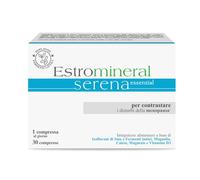 Estromineral Serena Essential, Integratore per Menopausa con Isoflavoni di Soia, Magnolia, Vitamina D3, Calcio e Magnesio, Riduzione di Stanchezza e Affaticamento, 30 Compresse