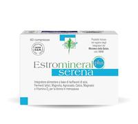 Estromineral Serena Plus, Integratore Menopausa, 60 Compresse con Isoflavoni di Soia, Fermenti Lattici, Magnolia, Agnocasto, Calcio, Magnesio e Vitamina D3, Senza Glutine e Senza Lattosio