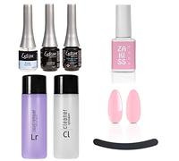 ESTROSA KIT COMPLETO SEMIPERMANENTE UNGHIE SMALTO - BASE PRIMER + BASE DEFENCE COAT + LUCIDANTE GLOSS + CLEANSER REMOVER 125ml + OMAGGIO Gel Polish n 209 Bern 10Ml