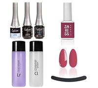 ESTROSA KIT COMPLETO SEMIPERMANENTE UNGHIE SMALTO - BASE PRIMER + BASE DEFENCE COAT + LUCIDANTE GLOSS + CLEANSER REMOVER 125ml + OMAGGIO Gel Polish n 92 Vienna 10Ml