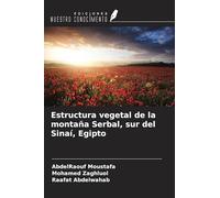 Estructura vegetal de la montaña Serbal, sur del Sinaí, Egipto