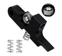 Estrusore a braccio folle a U per ingranaggi compatibile con Sidewinder X1 X2 / estrusore in metallo Titan Aero Prusa i3 MK2 4max pro Genius Chiron stampante 3D (scanalata +nero)