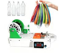 Estrusore di filamenti per stampante 3D, macchina per riciclare bottiglie di plastica desktop, produttore di filamenti da 1,75 mm, temperatura e velocità regolabili, per studi e artigiani