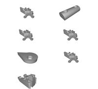 Estrusore per E3D J-Head Hotend Prusa i3 Stile Wade Rilascio Rapido Kit 3D