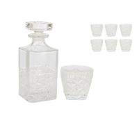 ESTUCHE 6 VASOS 200ML+BOTELLA 480ML VIDRIO