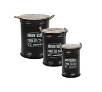ATMOSPHERA CREATEUR D'INTERIEUR - Portabottiglie nero x 3 industriale