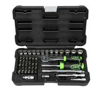 ESTUCHE DE HERRAMIENTAS CON 56 PIEZAS CON VASOS DE 12 Cantos