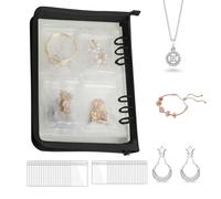 Estuche Organizador De Pendientes, Joyero De Viaje,Joyero Impermeable De Gran Capacidad | Joyero De Viaje, Organizador Que Ahorra Espacio Para Anillos