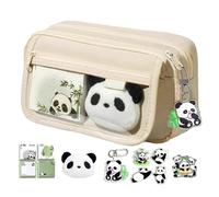 Estuche Para Lápices Panda - De Papelería De Gran Capacidad Con Accesorios