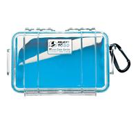Estuche Pelican 1050 Micro - para iPhone, c mara GoPro y m s, azul/transparente