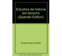 ESTUDIOS DE HISTORIA DEL DERECHO, TOMO I