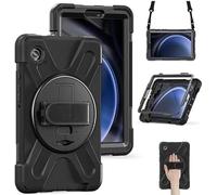 eSTUFF Austin Defender Case Samsung Galaxy Tab A9+ with Hand, W128609215 (Galaxy Tab A9+ with Hand Strap and Shoulder Strap. Nero)