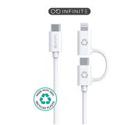 eSTUFF ES600170 cavo USB 1 m USB C USB C/Lightning Bianco NEW