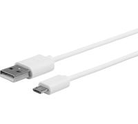 eSTUFF ES603007 cavo USB 1 m USB 2.0 USB A Micro-USB A Bianco (MicroUSB Cable 1m White - MicroUSB M - USB A M - Warranty: 24M) NEW