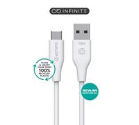 eSTUFF ES605270 cavo USB USB 2.0 2 m USB C USB A 60 W Bianco (INFINITE [GRS] USB