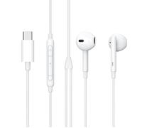 eSTUFF ES652200 cuffia e auricolare Cuffie Cablato In-ear Musica e Chiamate Bianco (In-ear Headphone Earpod - with USB-C plug f