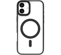 eSTUFF ES67141101 custodia per cellulare Cover Nero, Trasparente (Cover for INFINITE [GRS] HELSINKI - iPhone 16 Plus Clear Magnetic - Stand Cover. Material: 65% [GRS] recycled PC and 21% [GRS] recycl
