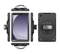 eSTUFF ES68105005-BULK custodia per tablet (Galaxy Tab A9 OHIO Defender - Case with hand strap and - shoulder strap. Black - Warranty: 24M)