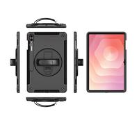 eSTUFF ES68105011-BULK custodia per tablet (Galaxy Tab S11 Ultra OHIO - Defender Case with hand strap - and shoulder strap. Black - Warranty: 24M)