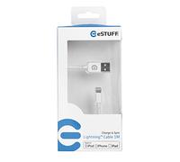 eSTUFF ES80110 - Cavo Lightning MFI di 1 m, Colore: Bianco