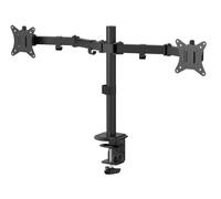 eSTUFF GLB227002 Supporti a parete per TV (Dual Office Monitor Desk - Mount Quick Release VESA - 75x75 and 100x100, Screen Size 17-32. - Warranty: 120M)