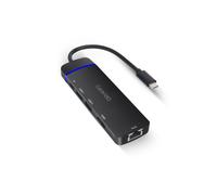 eSTUFF GLB235420 replicatore di porte e docking station per laptop USB 3.2 Gen 1 [3.1 Gen 1] Type-C Nero (USB-C 5-in-1 Mobile H