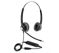 eSTUFF GLB240400 cuffia e auricolare Cablato A Padiglione Ufficio USB tipo A Nero (G4040 USB Office Headset - Binaural headset NEW