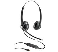 eSTUFF GLB240450 cuffia e auricolare Cablato A Padiglione Ufficio USB tipo-C Bluetooth Nero (G4045 USB-C Office Headset - Binau