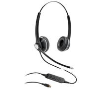 eSTUFF GLB240450 cuffia e auricolare Cablato A Padiglione Ufficio USB tipo-C Bluetooth Nero (G4045 USB-C Office Headset - Binaural headset with - noice-cancelling microphone Binaural headset with noic