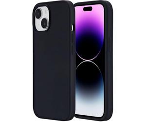eSTUFF INFINITE ROME iPhone 15 silicone case for Magsafe charging Black 100% recycled silicone