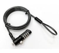 eSTUFF Lucchetto di sicurezza con combinazione a 4 ruote per Nano Slot, K60603WW, WIRELOCK, Wire, Lock, NAN (combinazione per nano slot 4,5 mm x 180 cm, resistente al taglio, 7 x 7, filo intrecciato