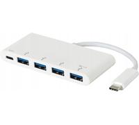 eSTUFF USB-C Charging hub USB 3.0 (3.1 Gen 1) Type-C Bianco