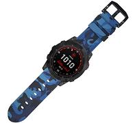 ESTUYOYA - Cinturino in silicone Compatibile con Garmin Fenix 7X/6X/6X Pro/5X/5X Plus/3/3 HR/Tactix Delta/Descent Mk2i/Mk2/Mk1 Bracciale da 26 mm Colori mimetici Esercito Militare - Blu