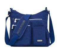 Estwell Borsa a Tracolla Donna Grande Capacità Impermeabile Nailon Borse a Spalla Multiple Tasche Casuale Moda Crossbady Borsello per Viaggio Scuola Shopping Lavoro