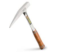 Estwing E13PM Rock Pick - Martello geologico con testa zigrinata e impugnatura in vera pelle, marrone, 368,5 g
